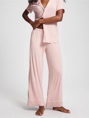 Soma Women's Soft Knit Pajama Set - Blush Pink Size 2X